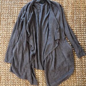 Barefoot Dreams Charcoal Drape Cardigan Size Small/Medium NWOT